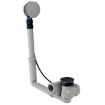 Vidage de baignoire rotatif avec kit de finition chrom brillant - geberit - 150. 616. 21. 6