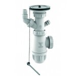 Vidage complet pour �vier 1 cuve sans trop plein incorpor� - bonde Ø60 mm valentin