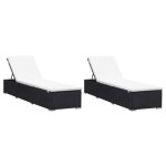 Vidaxl 277088 chaise d'ext�rieur r�sine, acier noir, cr�me