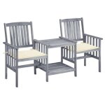 Vidaxl 3061304 chaise d'ext�rieur bois d'acacia gris