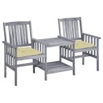 Vidaxl 3061319 chaise d'ext�rieur bois d'acacia gris