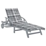 Vidaxl 3061343 chaise d'ext�rieur bois d'acacia gris