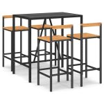 Vidaxl 3187692 ensemble de meubles de jardin noir