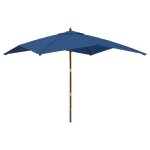 Vidaxl 363198 parasol de terrasse bleu arctique