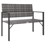 Vidaxl 364122 banc de jardin r�sine, acier