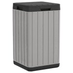 Vidaxl 364225 poubelle polypropyl�ne (pp) gris