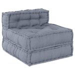 Vidaxl 4019046 coussin de chaise gris