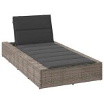 Vidaxl 4104204 chaise d'ext�rieur polyester gris fonc�