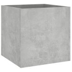 Vidaxl 808796 pot a fleurs bois couleur du b�ton