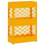 Vidaxl 868527 porte - parapluies m�tal jaune