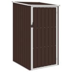 Vidaxl abri de jardin marrron 87x98x159 cm acier galvanis