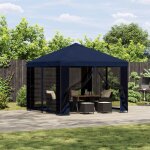 Vidaxl abri de jardin avec parois 3 x 3 m bleu polyester et acier 190