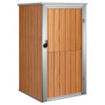 Vidaxl abri a outils de jardin marron 88x89x161 cm acier galvanis