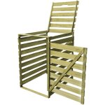 Vidaxl abri pour poubelle 240 l bois impr�gn�