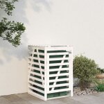 Vidaxl abri pour poubelle sur roulettes blanc bois massif de pin Vidaxl abri pour poubelle sur roulettes blanc bois massif de pin