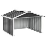 Vidaxl abri pour robot de jardin 92x97x63cm acier galvanis anthracite