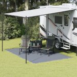 Vidaxl accessoire de tente bleu - gris polyester 250 x 400 cm