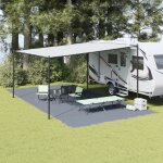 Vidaxl accessoire de tente bleu - gris polyester 400 x 800 cm durable