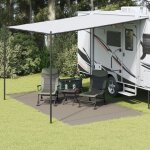 Vidaxl accessoire de tente gris clair polycoton 250 x 450 cm