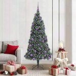 Vidaxl arbre de no�l artificiel pr� - �clair� avec ensemble de boules