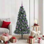 Vidaxl arbre de no�l artificiel pr� - �clair� avec ensemble de boules