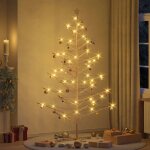 Vidaxl arbre de no�l en bois naturel 210 cm bois massif en pin