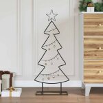 Vidaxl arbre de noël en métal avec support noir 90 cm acier Vidaxl arbre de noël en métal avec support noir 90 cm acier