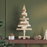 Vidaxl arbres de noël avec support naturel 60 cm bois massif en pin Vidaxl arbres de noël avec support naturel 60 cm bois massif en pin