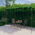 Pergola de jardin 6x3x2, 5 m fer brun antique tonnelle Pergola de jardin 6x3x2, 5 m fer brun antique tonnelle