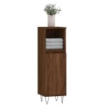 Vidaxl armoire de bain chêne marron 30x30x100 cm bois d'ingénierie Vidaxl armoire de bain chêne marron 30x30x100 cm bois d'ingénierie