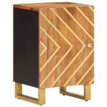 Vidaxl armoire bain marron et noir 38x33, 5x58 cm bois massif manguier Vidaxl armoire bain marron et noir 38x33, 5x58 cm bois massif manguier