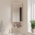 Vidaxl armoire de bain  miroir d'angle blanc 30x24x60 cm