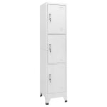 Vidaxl armoire a casier avec 3 compartiments 38x45x180 cm