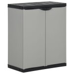 Vidaxl armoire à déchets de jardin gris et noir 68x40x85 cm pp Vidaxl armoire à déchets de jardin gris et noir 68x40x85 cm pp