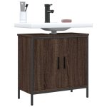 Vidaxl armoire lavabo de salle de bain chêne marron 60x30x60 cm Vidaxl armoire lavabo de salle de bain chêne marron 60x30x60 cm