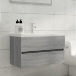Vidaxl armoire  miroir avec led sonoma gris 60x31, 5x62 cm