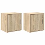 Vidaxl armoires murales de garage 2 pcs chêne sonoma bois d'ingénierie Vidaxl armoires murales de garage 2 pcs chêne sonoma bois d'ingénierie