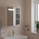 Vidaxl armoire de salle de bain à miroir avec led blanc 45x13x52 cm Vidaxl armoire de salle de bain à miroir avec led blanc 45x13x52 cm