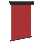 Vidaxl auvent latral de balcon 120x250 cm rouge
