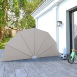 Vidaxl auvent latral pliable de terrasse crme 160 cm