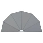 Vidaxl auvent latral pliable de terrasse gris 160 cm