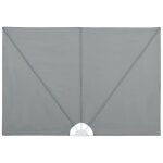 Vidaxl auvent latral pliable de terrasse gris 300 x 150 cm