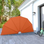 Vidaxl auvent latral pliable de terrasse terre cuite 160 cm