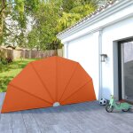 Vidaxl auvent latral pliable de terrasse terre cuite 200 cm