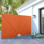 Vidaxl auvent latral pliable de terrasse terre cuite 300 x 200 cm