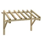 Vidaxl auvent de porte 200x100x160 cm bois de pin solide Vidaxl auvent de porte 200x100x160 cm bois de pin solide