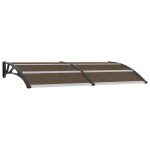 Vidaxl auvent de porte noir 200x100 cm pc