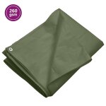 Vidaxl b�che 260 g / m 6x10 m vert pehd