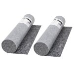 Vidaxl bche de protection contre peinture 2 pcs 50 m 280 g / m gris