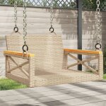 Vidaxl balancelle beige 63x62x40 cm rsine tresse